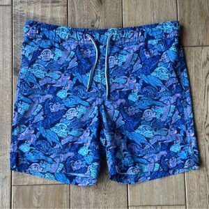 Peter Millar Seaside Sea Turtle Boys Swim Trunks
